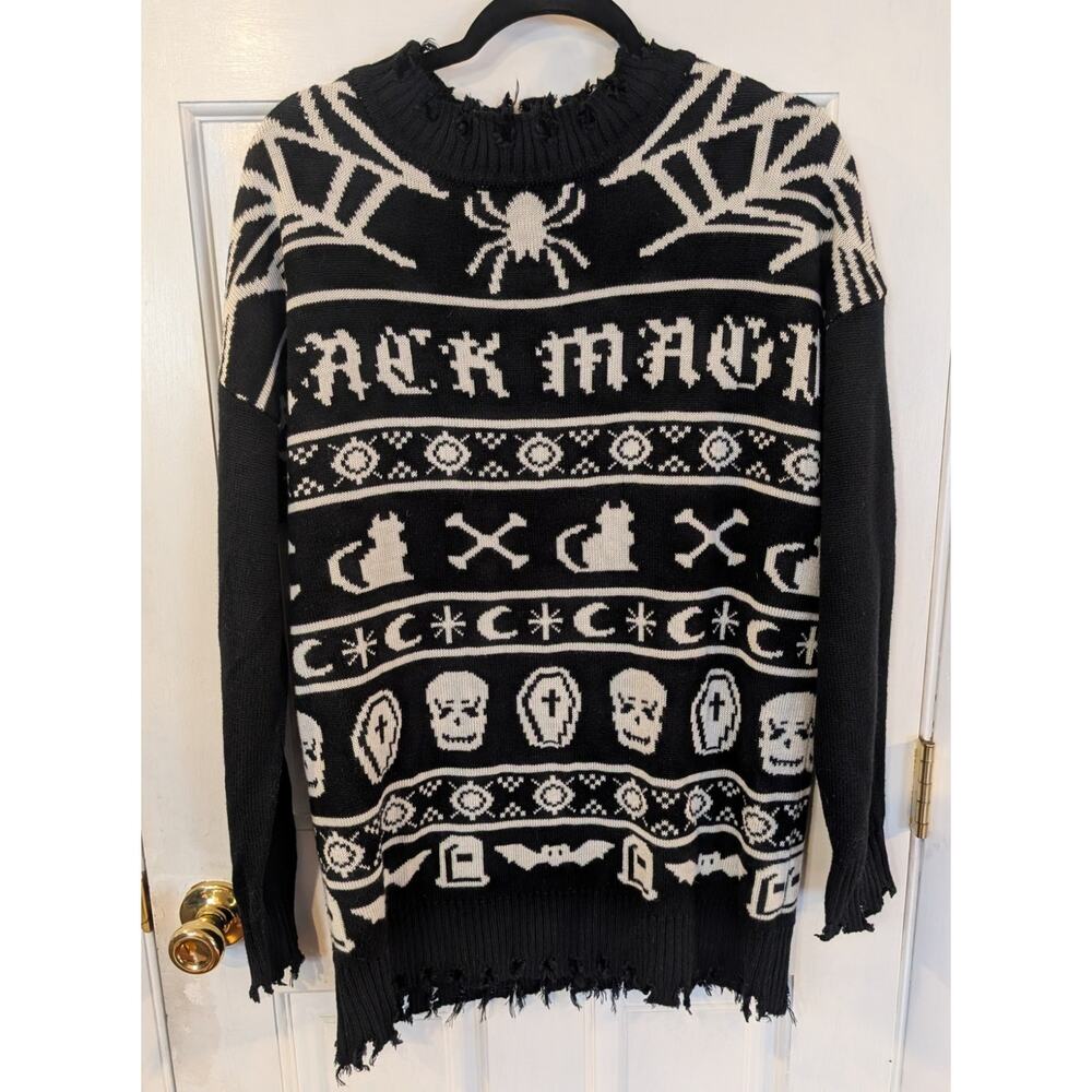 Dolls Kill Trickz N' Treatz Holiday Spiritz Halloween Ugly Sweater